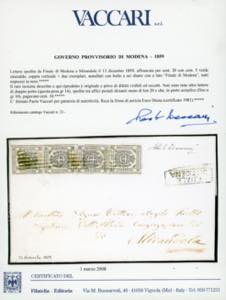 1859 - 5 cent. verde smeraldo ... 