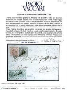 1859 - 5 cent. verde, coppia ... 