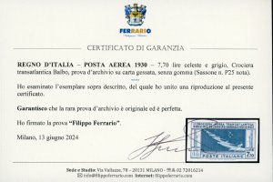 1930 - 7,70 lire Crociera di ... 