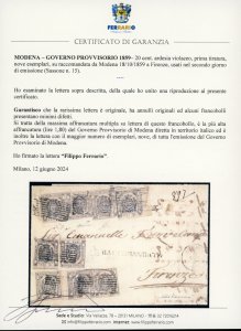 1859 - 20 cent. ardesia violaceo, ... 