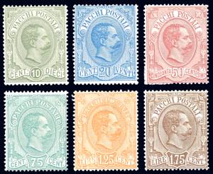 1884/86 - Umberto I, serie completa (1/6), ... 