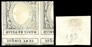 1863 - 10 cent. (1), due prove non ... 