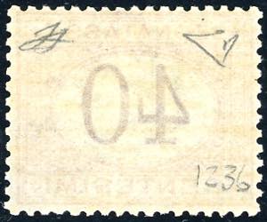 1870 - 40 cent. ocra e carminio ... 