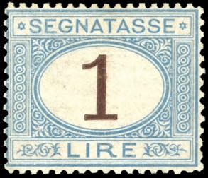 1870 - 1 lira azzurro chiaro e bruno (11), ... 