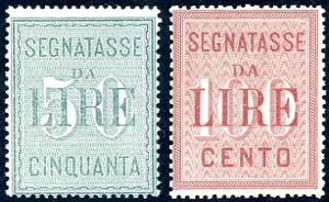 1884 - 50 lire e 100 lire, serie completa ... 