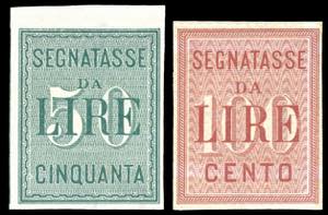 1864 - 50 lire e 100 lire, prove darchivio ... 