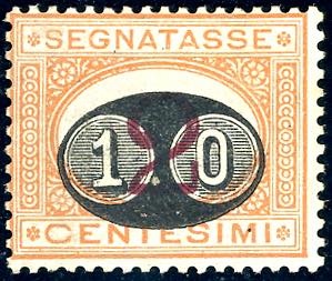 1891 - 10 cent. su 2 cent. Mascherine, ... 
