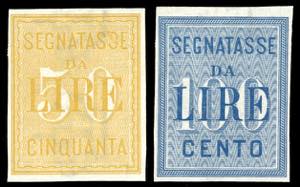 1903 - 50 lire e 100 lire, prove darchivio ... 