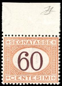 1924 - 60 cent. arancio e bruno (33), ben ... 