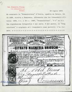 FRANCALETTERE 1889 - 4 cent. su 5 ... 