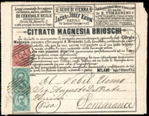 FRANCALETTERE 1889 - 4 cent. su 5 cent. (2), ... 