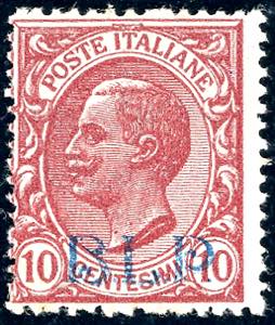 1921 - 10 cent. soprastampa BLP del I tipo ... 