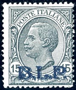 1922/23 - 15 cent. soprastampa BLP del II ... 