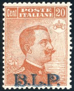 1922/23 - 20 cent. soprastampa BLP del II ... 