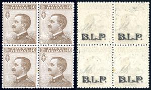 1922/23 - 40 cent. soprastampa BLP del II ... 