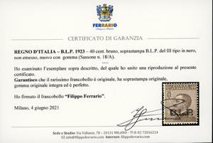 1923 - 40 cent. Michetti, ... 