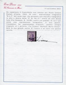 1923 - 50 cent. Michetti, ... 