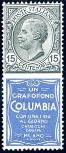 1924 - 15 cent. Columbia (2), nuovo, gomma ... 