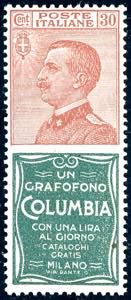 1924 - 30 cent. Columbia (9), ottima ... 