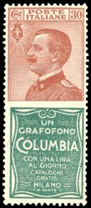 1924 - 30 cent. Columbia (9), ottima ... 