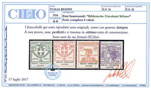 BIBLIOT.CIRCOLANTI MILANO 1924 - ... 