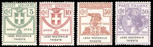 LEGA NAZIONALE TRIESTE 1924 - Serie completa ... 