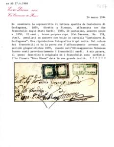 1859 - 10 cent. bruno porpora, 20 ... 