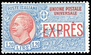 1922 - 1,20 lire, non emesso (8), gomma ... 