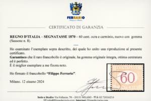 1870 - 60 cent. ocra e arancio ... 