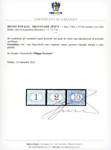 1870/74 - 1 lira, 2 lire, e 10 ... 