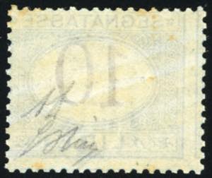 1874 - 10 lire azzurro e bruno ... 