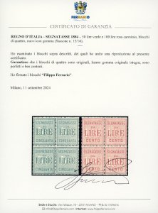 1884 - 50 e 100 lire (15/16), ... 