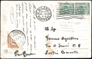 1920 - 40 cent. arancio e carminio (24), ... 