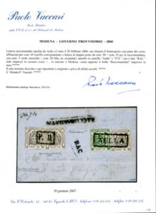 1860 - 20 cent. lilla, tre ... 