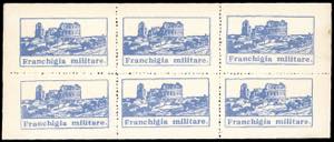 1943 - Franchigia, azzurro oltremare ... 