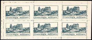 1943 - Franchigia, verde azzurro Anfiteatro ... 