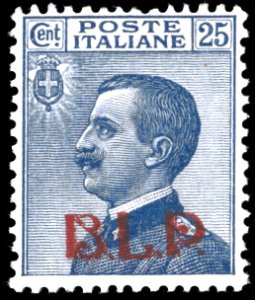 1921 - 25 cent. soprastampa BLP del I tipo ... 