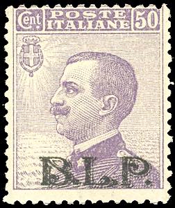 1922/23 - 50 cent. soprastampa BLP del II ... 