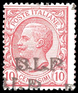 1923 - 10 cent., doppia soprastampa bruna ... 