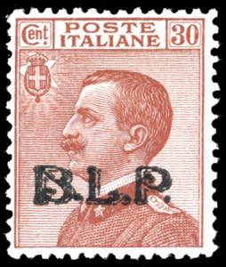 1923 - 30 cent. soprastampa BLP del III tipo ... 