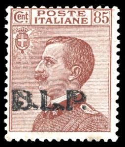 1923 - 85 cent. soprastampa BLP del III tipo ... 