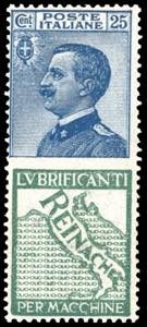 1924 - 25 cent. Reinach (7), gomma originale ... 