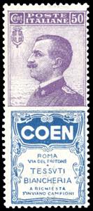 1924 - 50 cent. Coen (10), buona centratura, ... 
