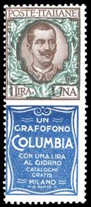 1924 - 1 lira Columbia (19), gomma originale ... 