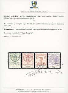 BIBLIOT.CIRCOLANTI MILANO 1924 - ... 