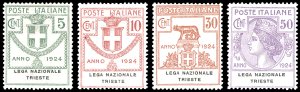LEGA NAZIONALE TRIESTE 1924 - Serie completa ... 