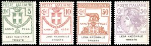 LEGA NAZIONALE TRIESTE 1924 - Serie completa ... 