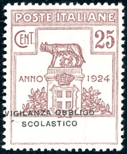VIGILANZA OBBLIGO SCOLASTICO 1924 - 25 ... 