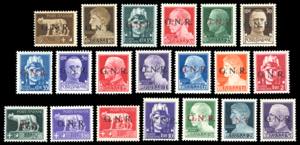 1944 - Soprastampati G.N.R., tiratura di ... 