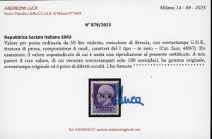 1943 - 50 lire violetto, ... 